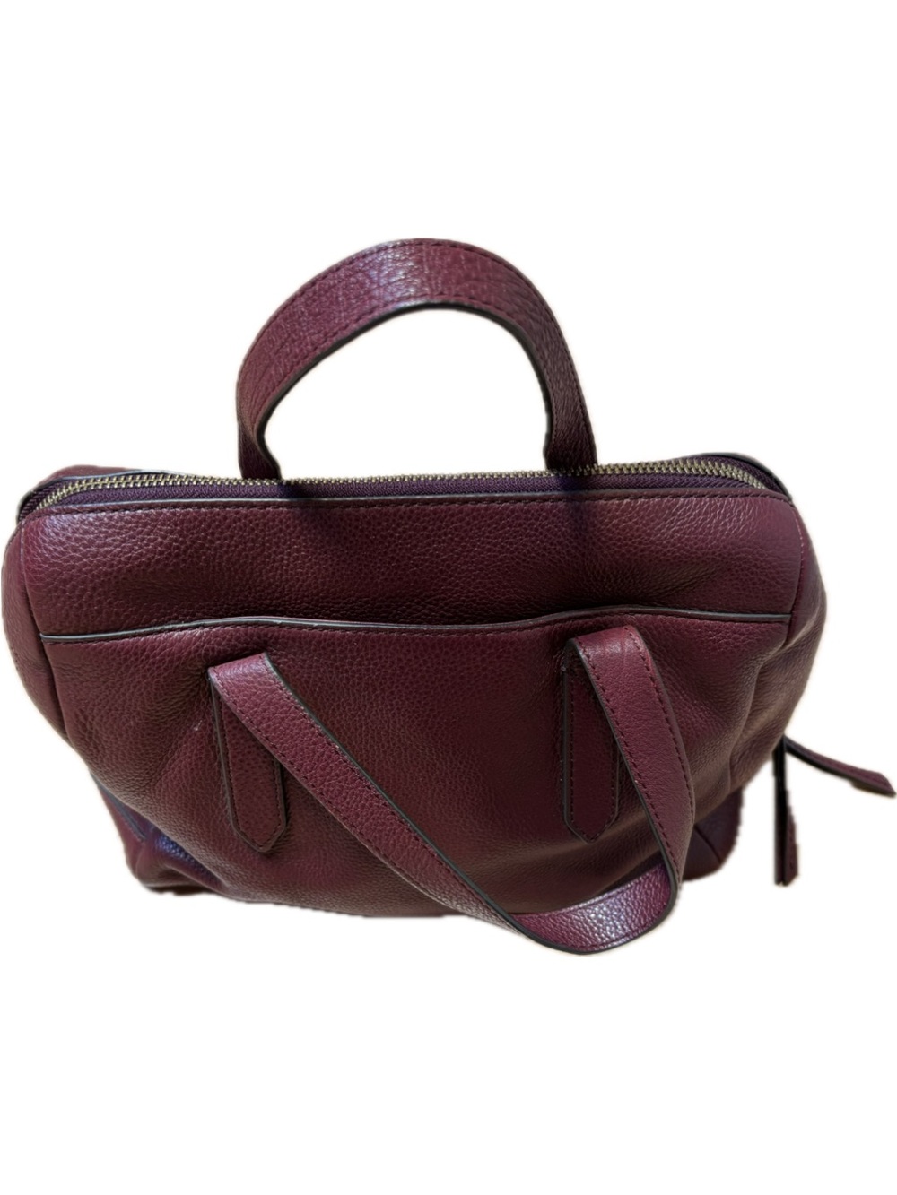 Fossil Burgundy Leather Satchel - Picture 2 of 6